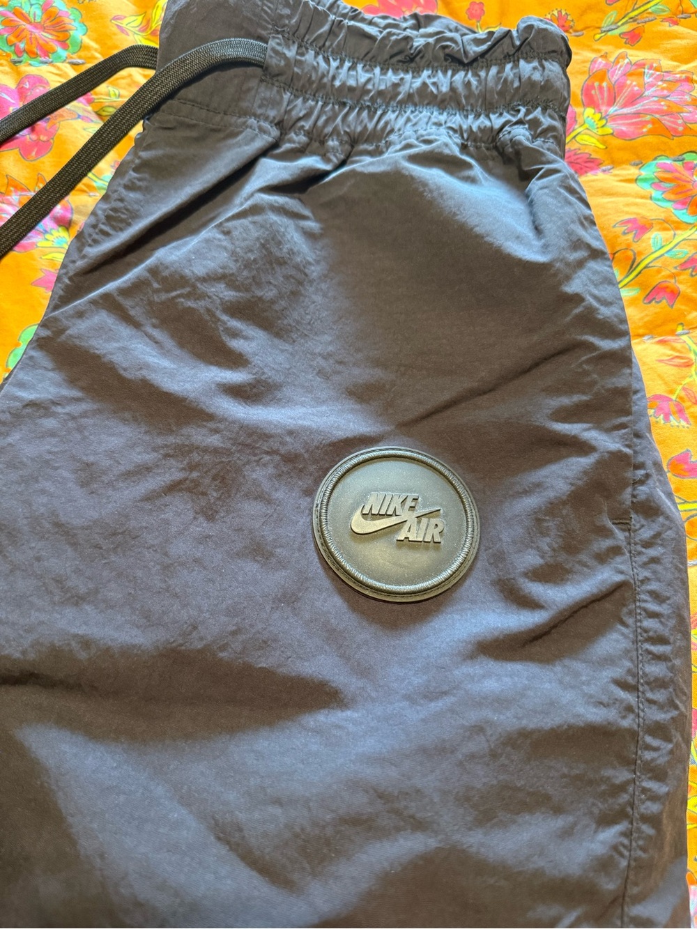Nike Air Black Tech Track Joggers with Drawstring Waist - Picture 2 of 4
